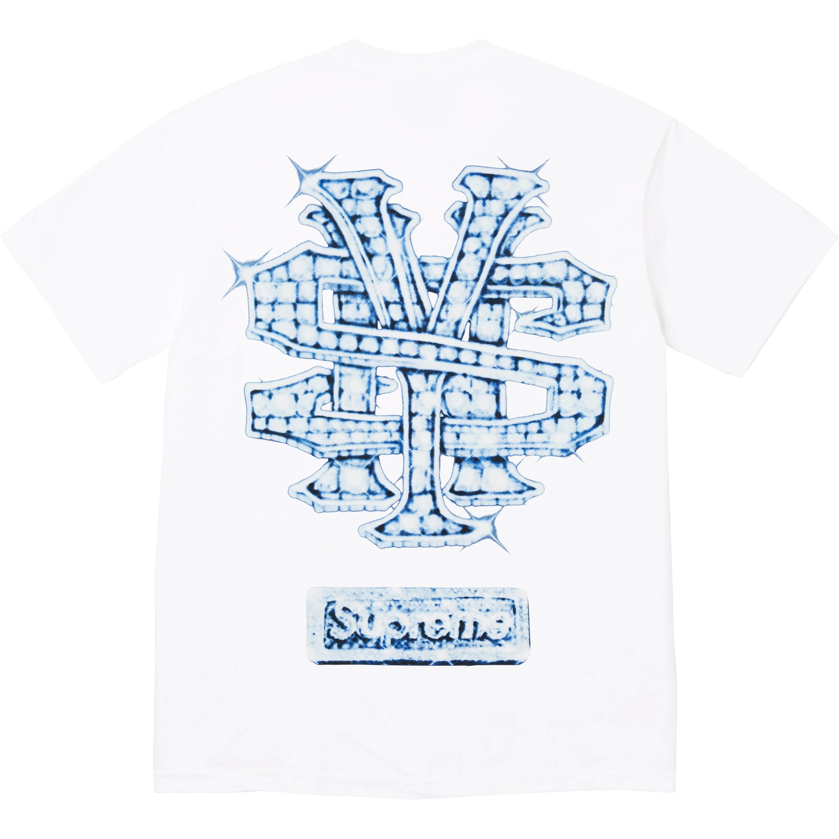 Supreme Snowman Tee (FW25) - White - $44