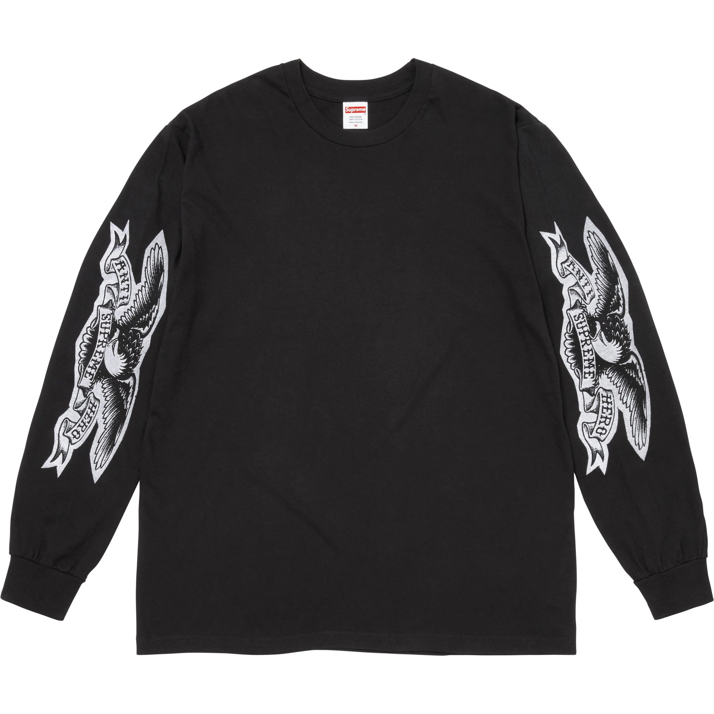 Supreme Supreme ANTIHERO Eagle L S Tee (FW25) - Black - $58
