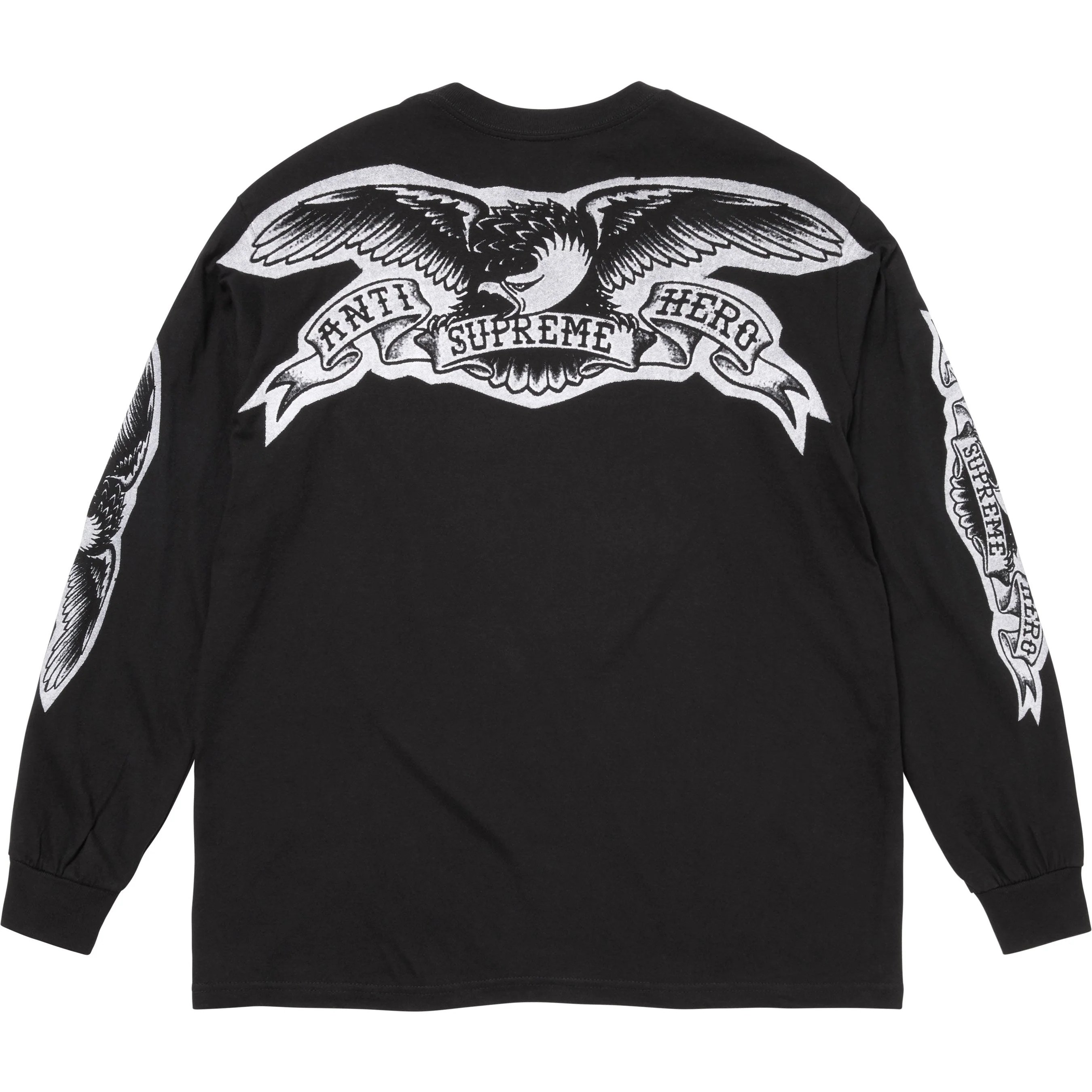 Supreme Supreme ANTIHERO Eagle L S Tee (FW25) - Black - $58