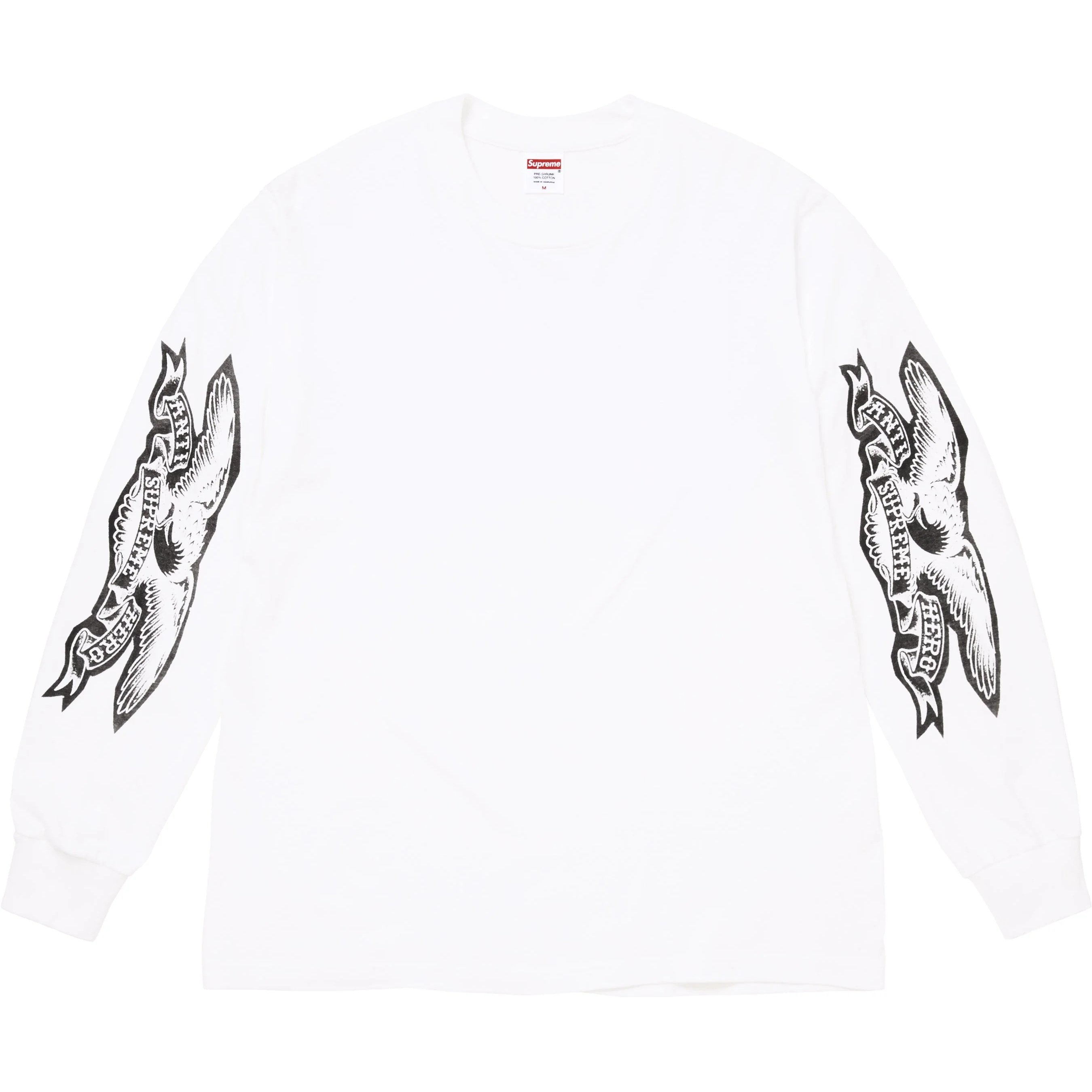 Supreme Supreme ANTIHERO Eagle L S Tee (FW25) - White - $58