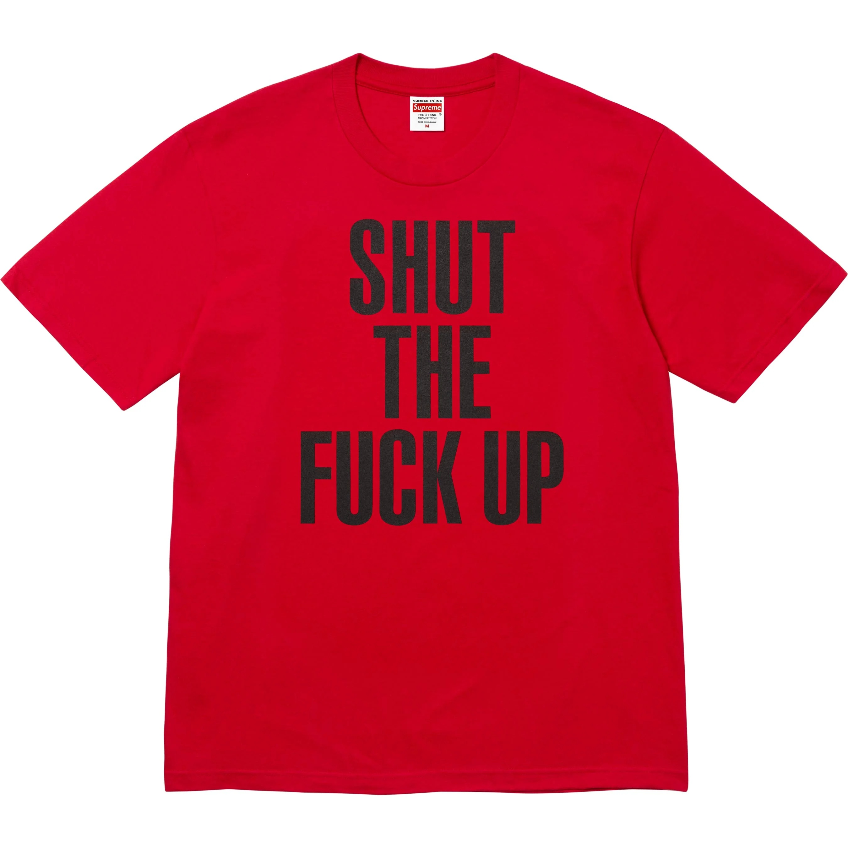 Supreme Number (N)ine Shut Up Tee (FW25) - $54