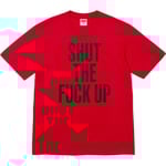 Supreme Supreme Number (N)ine Shut Up Tee (FW25) - Red
