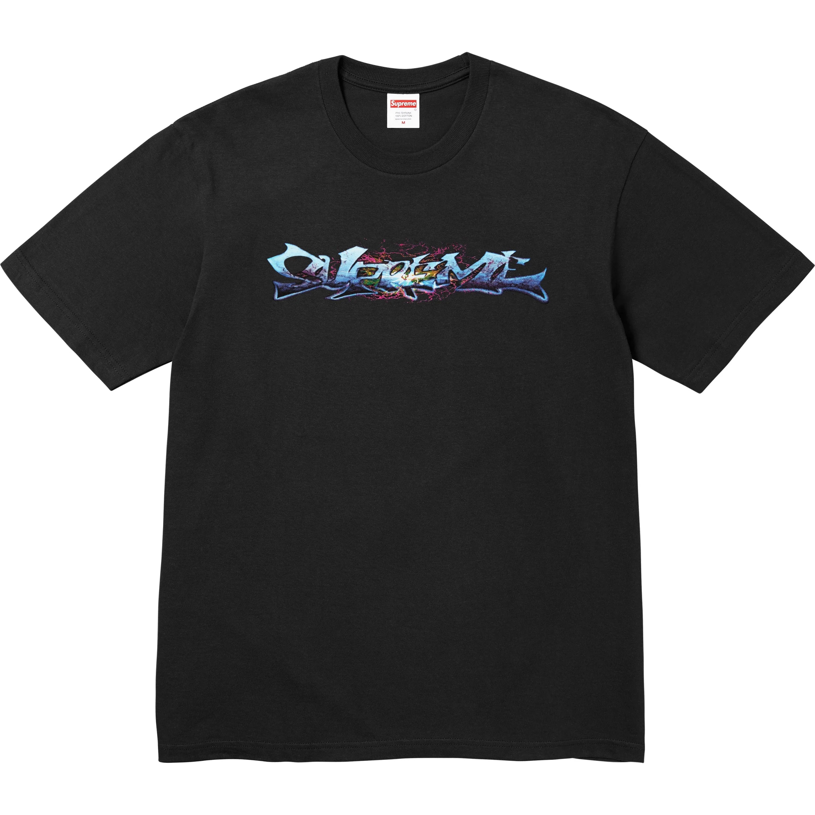 Supreme Tag Tee (FW25) - Black - $44