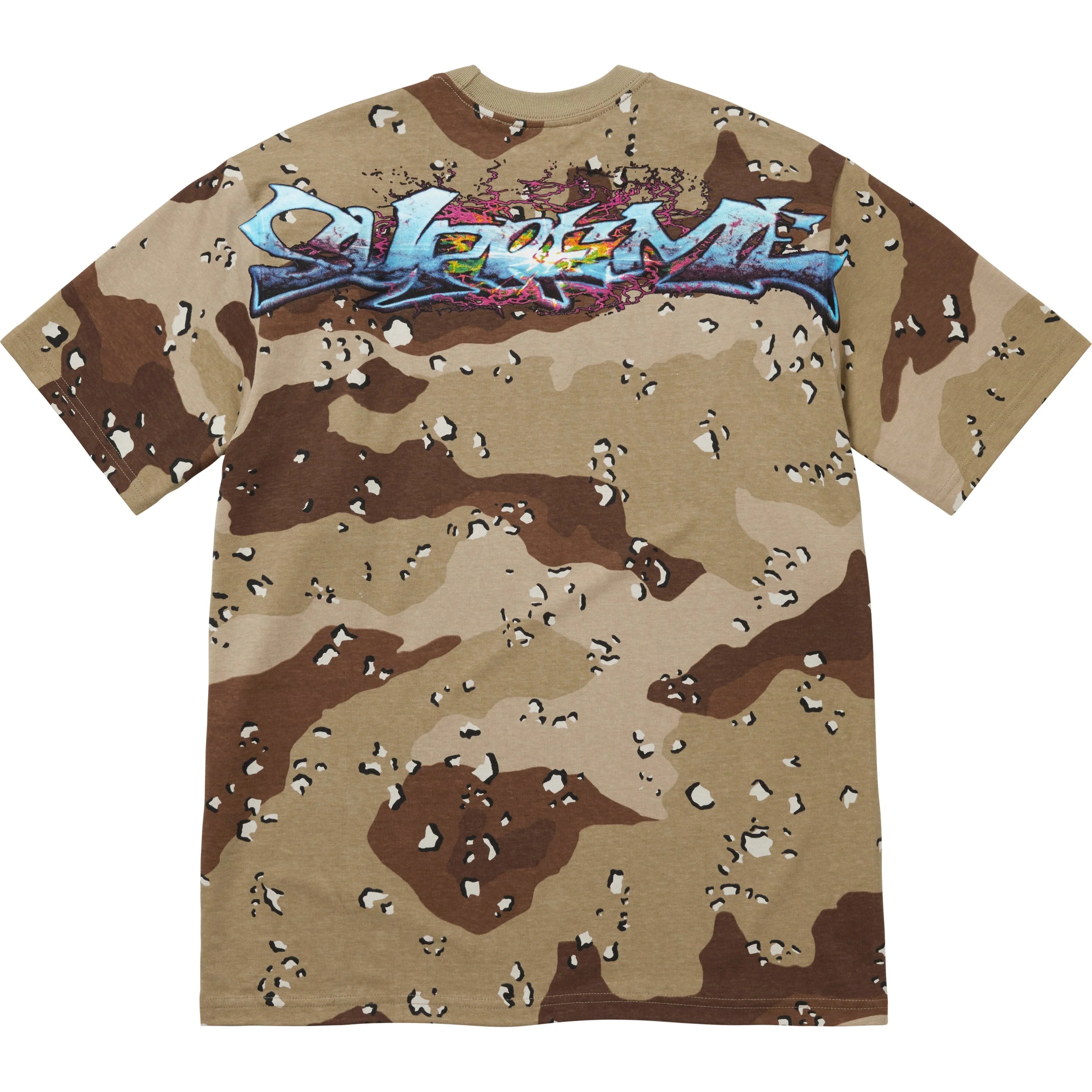 Supreme Tag Tee (FW25) - Chocolate Chip Camo - $44