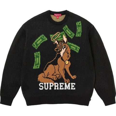 Supreme All Dogs Go To Heaven Sweater - Black