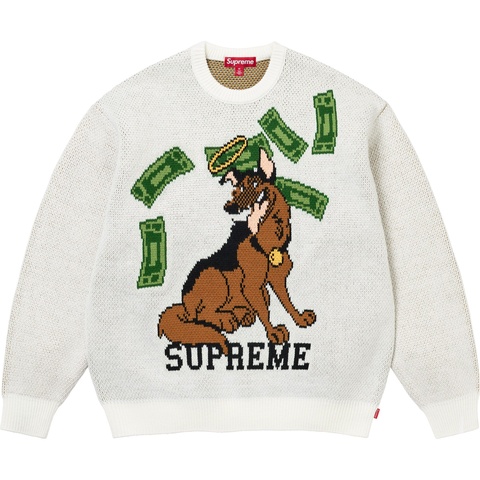 Supreme All Dogs Go To Heaven Sweater - White