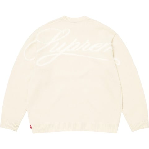 Supreme Angora Script Sweater - Ivory