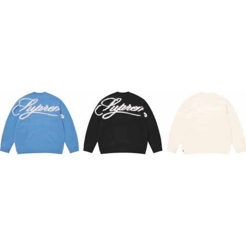 【タグ付】Supreme Angora Script Sweater 25FW Angora Script Sweater - fall/winter 2025 - Supreme
