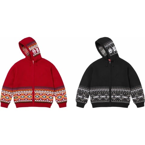 Beaded Zip Up Hooded Sweater - fall/winter 2025 - Supreme