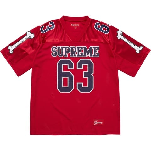 Supreme Bones Football Jersey - Red