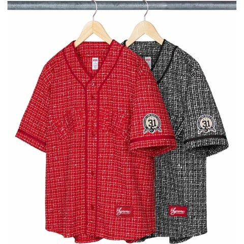 Supreme Bouclé Baseball Jersey - $198.00