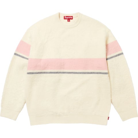 Supreme Brushed Stripe Sweater - Ivory