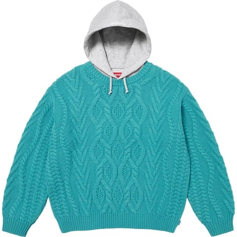 Cable Hooded Sweater - fall/winter 2025 - SupremeCommunity