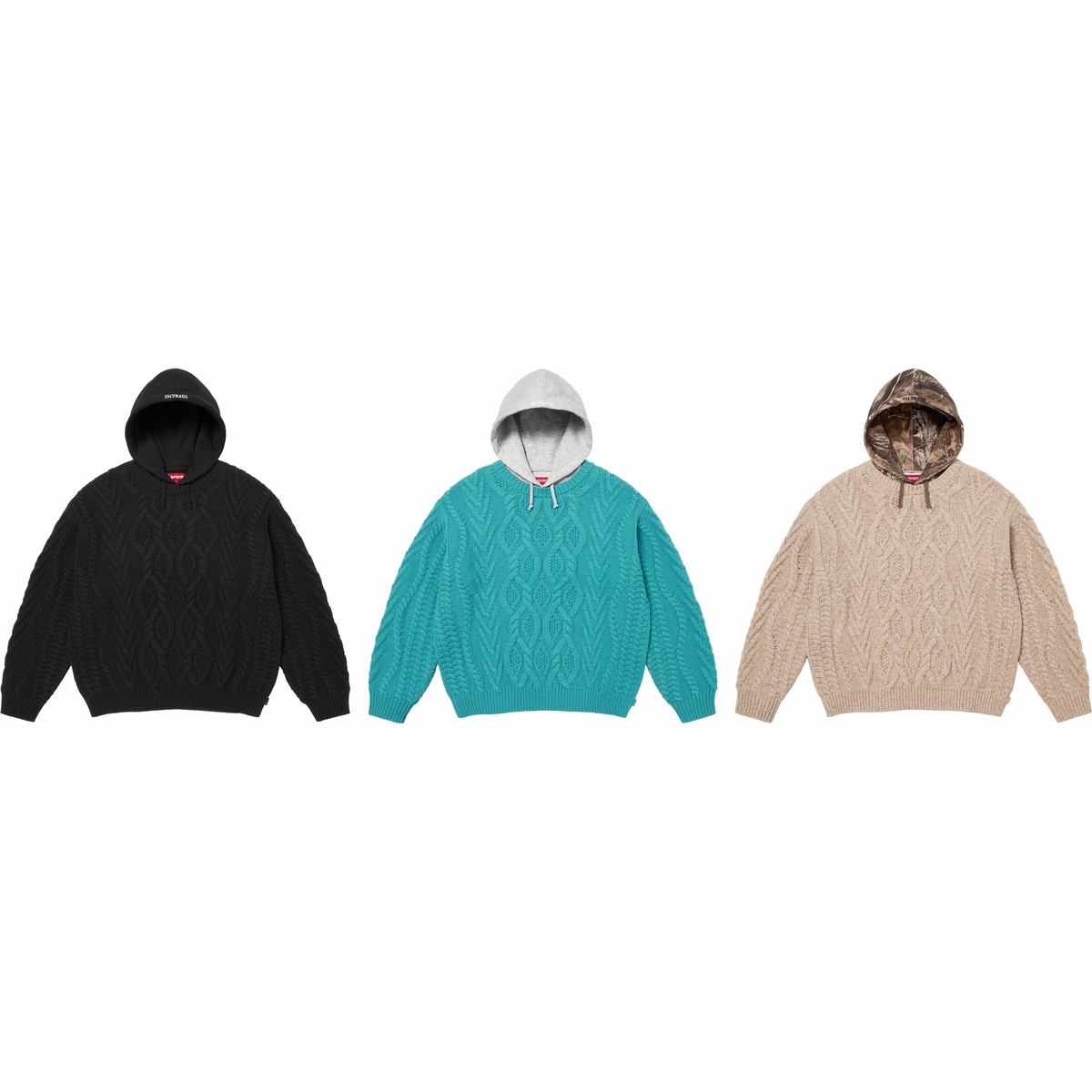 Cable Hooded Sweater - fall/winter 2025 - SupremeCommunity