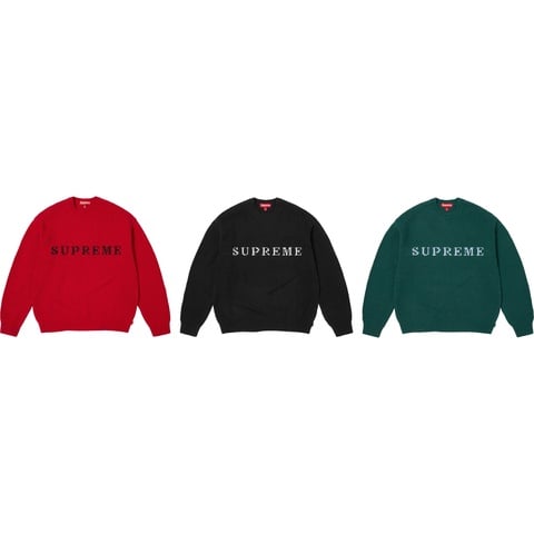 Supreme Contrast Logo Sweater - $158.00