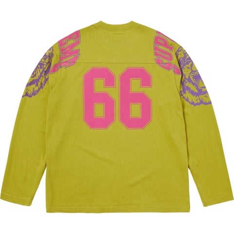 シャツ 25fw supreme Mascot L/S Football Top L Supreme MASCOT L/S FOOTBALL TOP Slate FW25 Size XXL Cotton Jersey