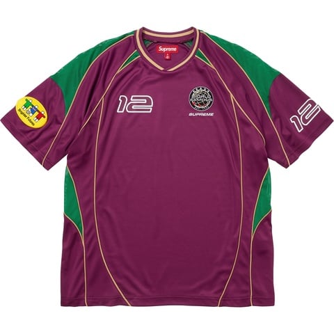 Supreme Piping Soccer Jersey - Raspberry