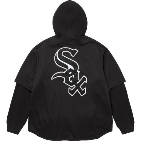 Supreme x Chicago White Sox ジップパーカー Supreme Chicago White Sox Zip Up Hooded Sweater White Men's - FW25