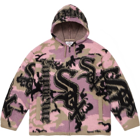 Supreme®/Chicago White Sox™ Zip Up Hooded Sweater - Supreme