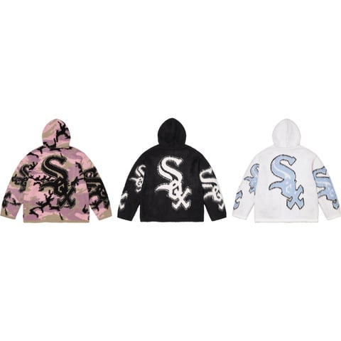 Supreme®/Chicago White Sox™ Zip Up Hooded Sweater - Supreme