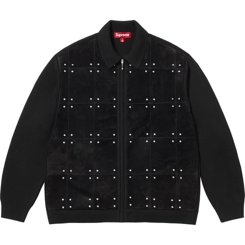 Studded Suede Zip Up Cardigan - fall/winter 2025 - Supreme
