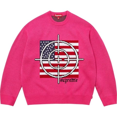 Supreme ターゲットセーター ピンク　S Target Sweater - fall/winter 2025 - Supreme
