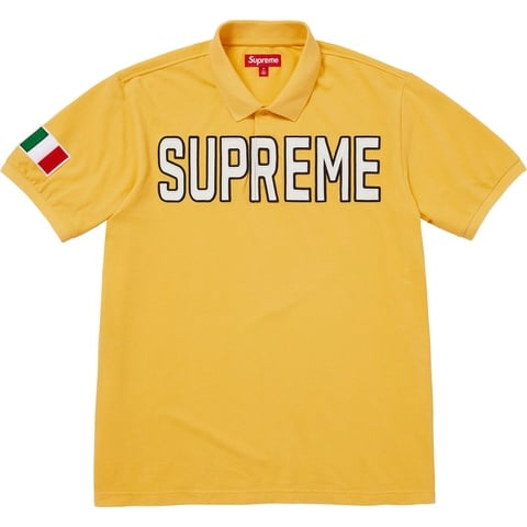 Supreme Twill Appliqué Polo - Yellow