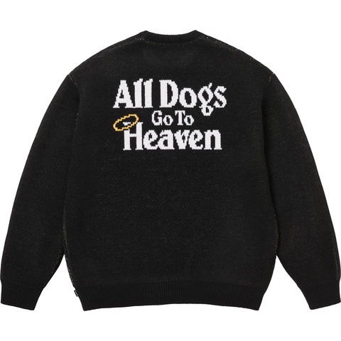 Supreme All Dogs Go To Heaven Sweater - Black