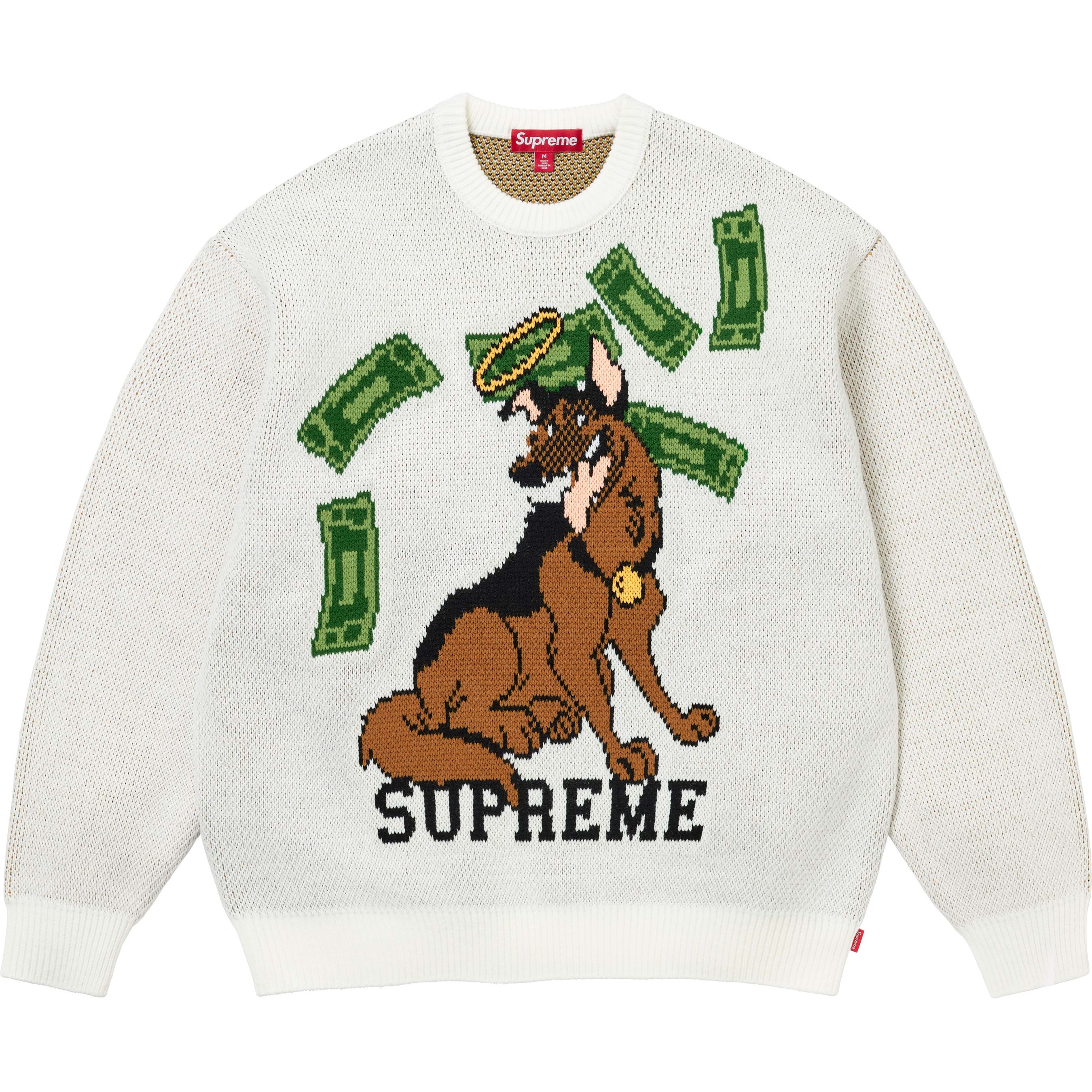 Supreme All Dogs Go To Heaven Sweater (FW25) - White - $188