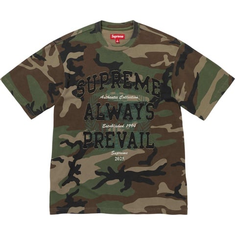 Supreme Always Prevail S/S Top - Woodland Camo