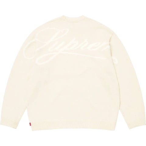 Supreme Angora Script Sweater - Ivory
