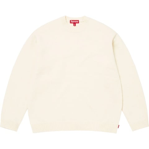 Supreme Angora Script Sweater - Ivory