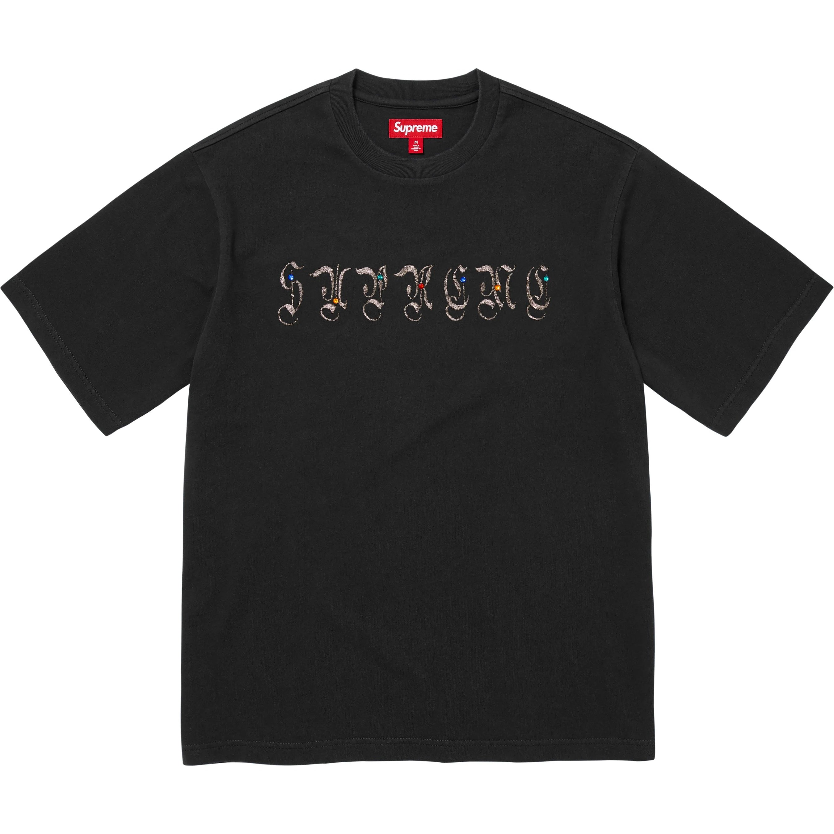 Supreme AOI Gems S S Top (FW25) - Black - $88