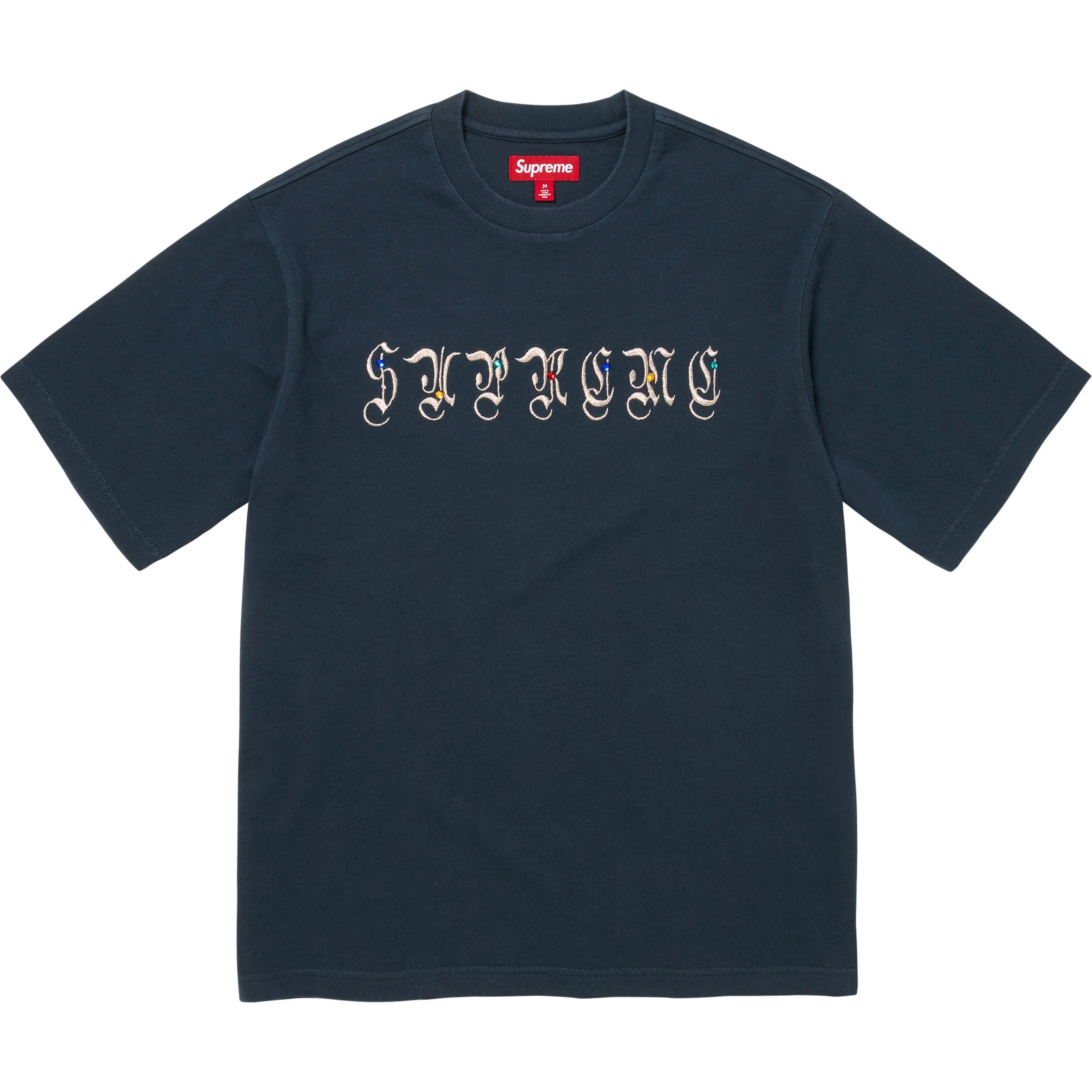 Supreme AOI Gems S S Top (FW25) - Navy - $88