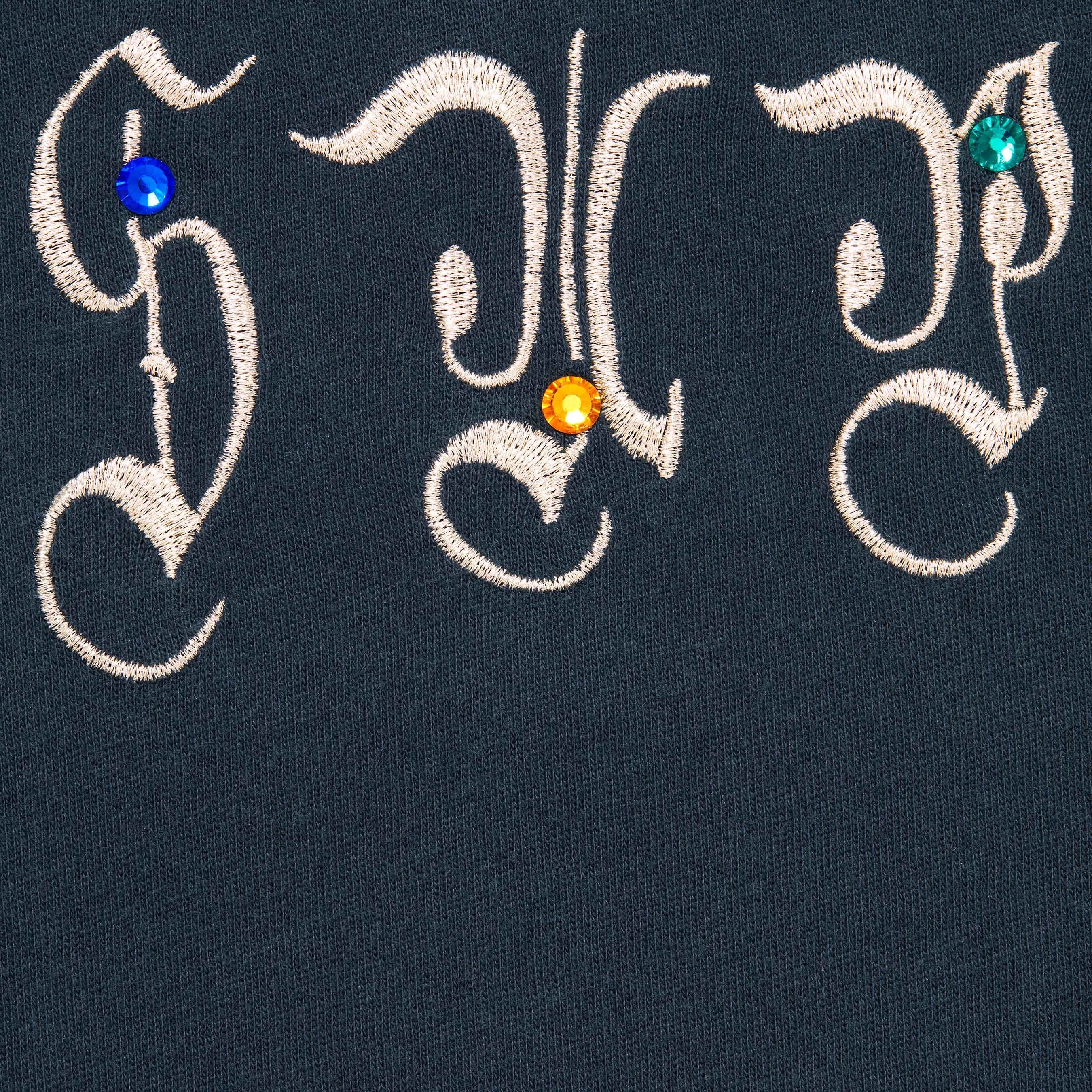 Supreme AOI Gems S S Top (FW25) - Navy - $88