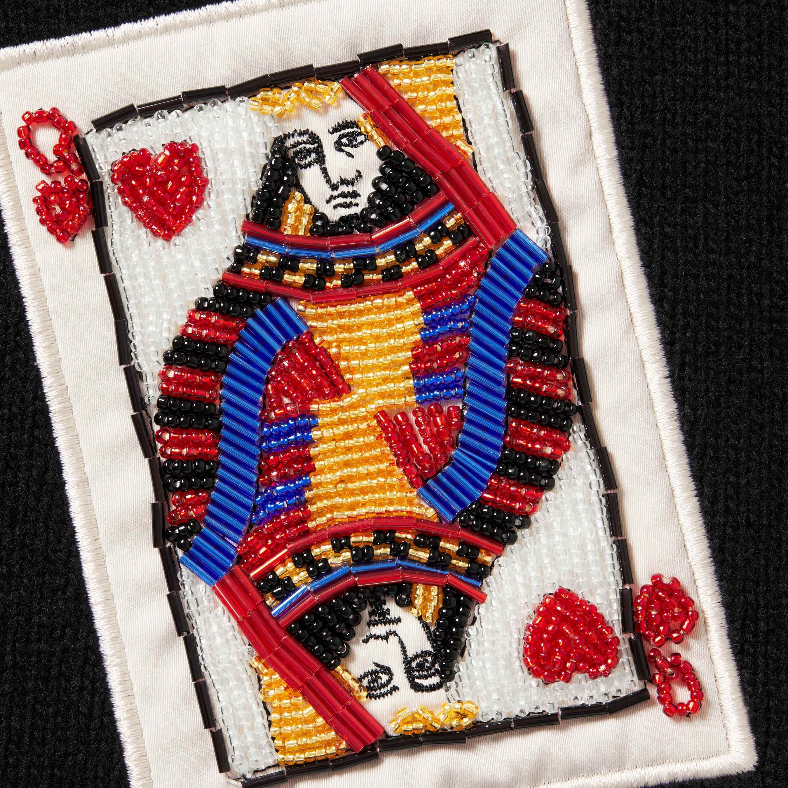 トップス Supreme Beaded Cards Sweater Black L Supreme Beaded Cards Sweater (FW25) - $298