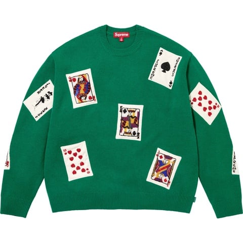 Beaded Cards Sweater - fall/winter 2025 - SupremeCommunity
