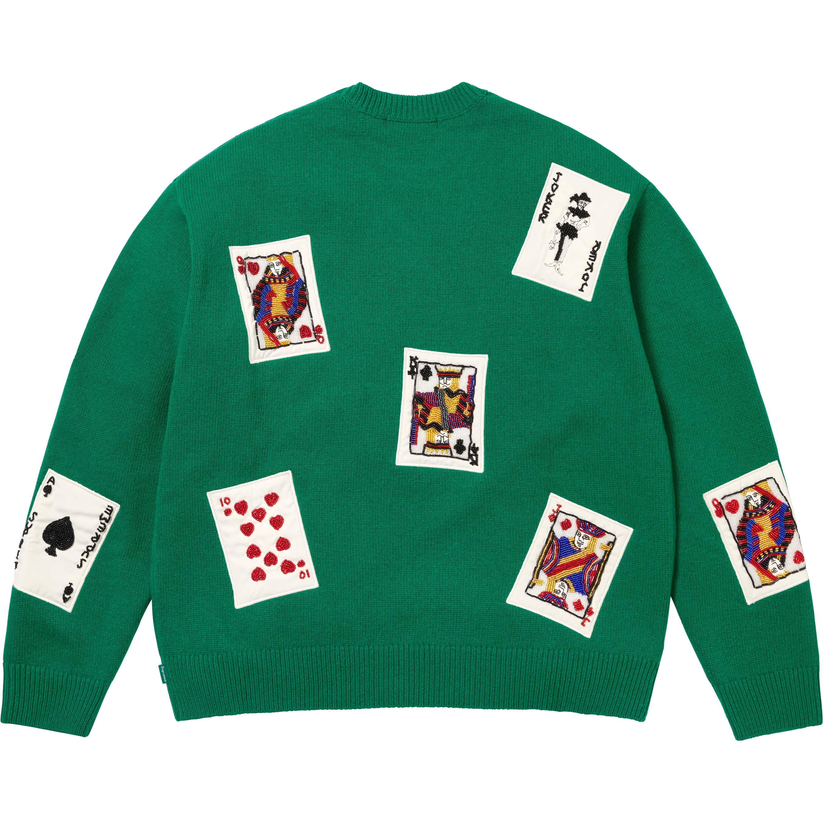 Supreme Beaded Cards Sweater (FW25) - $298