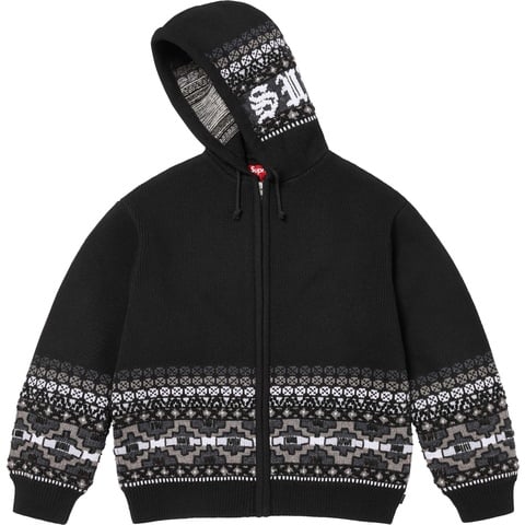 Beaded Zip Up Hooded Sweater - fall/winter 2025 - Supreme