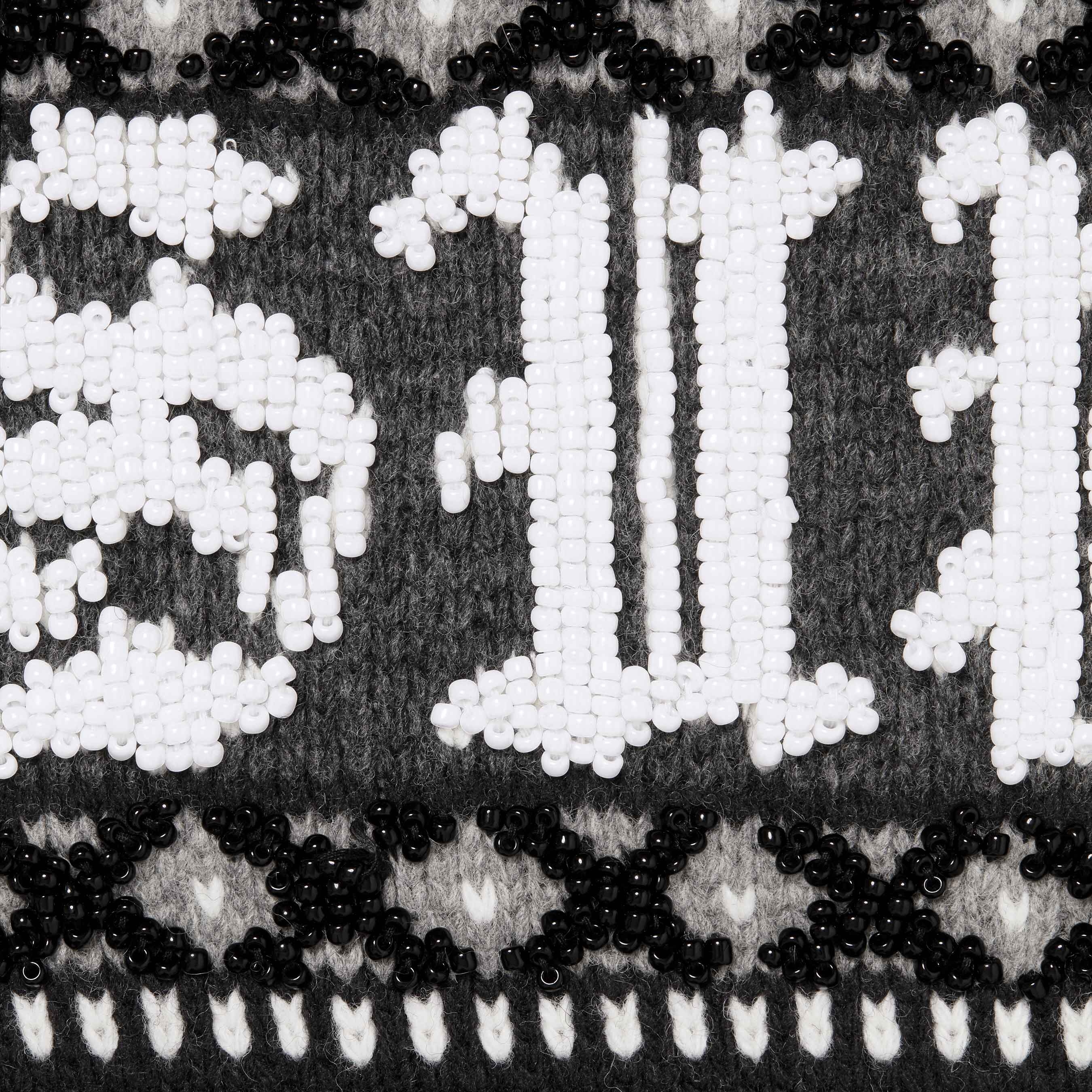 Supreme Beaded Zip Up Hooded Sweater (FW25) - Black - $398