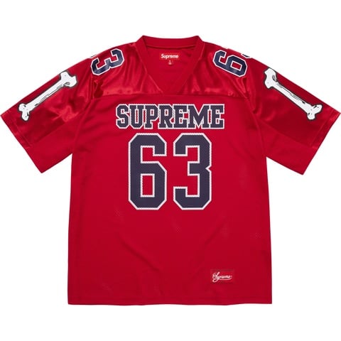 Supreme Bones Football Jersey - Red