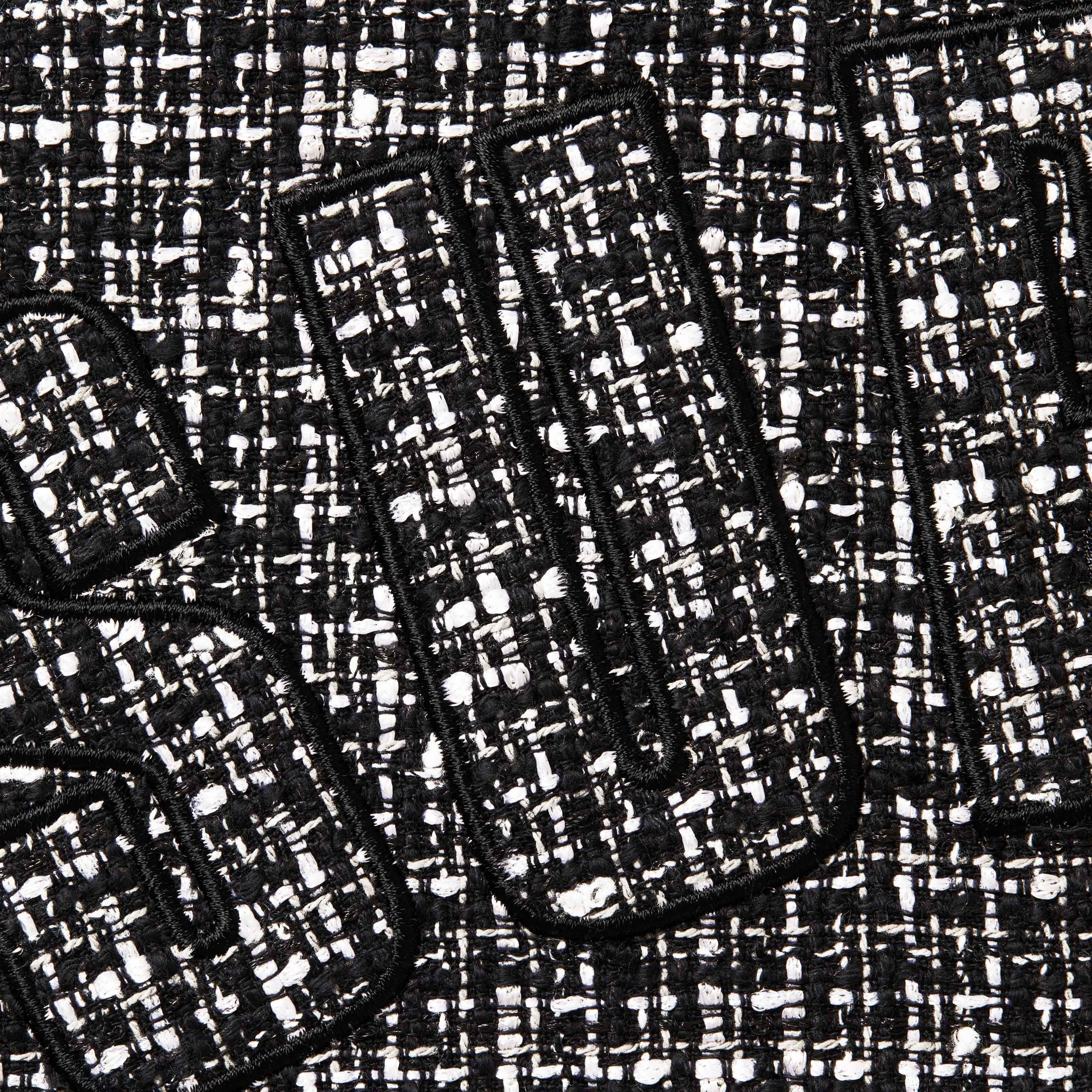 Supreme Bouclé Baseball Jersey (FW25) - Black - $198