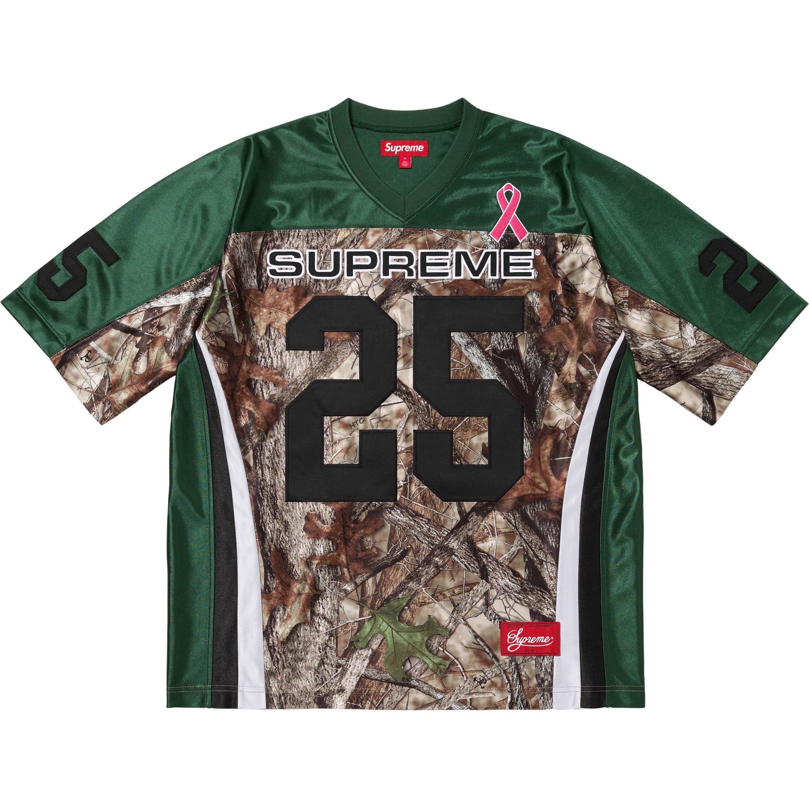 Supreme Breast Cancer Awareness Football Jersey (FW25) - Green - $148