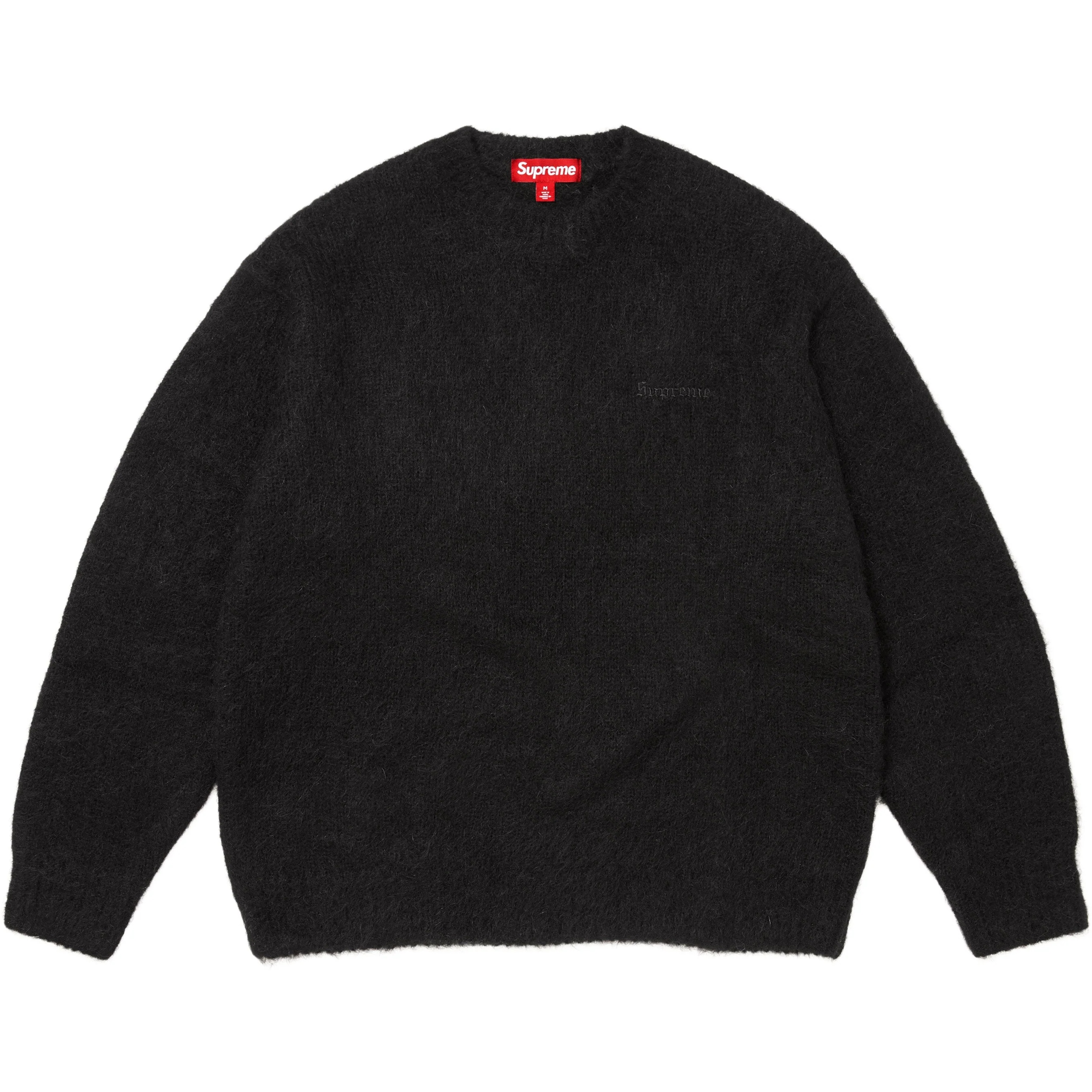 Supreme Brushed Mohair Sweater (FW25) - Black - $198