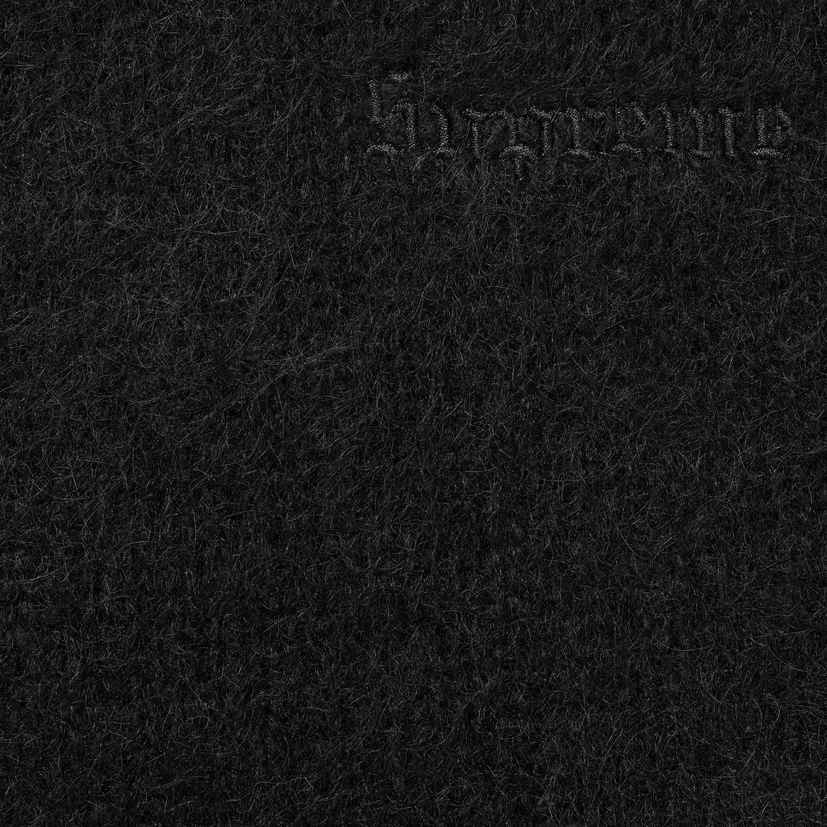 Supreme Brushed Mohair Sweater (FW25) - Black - $198