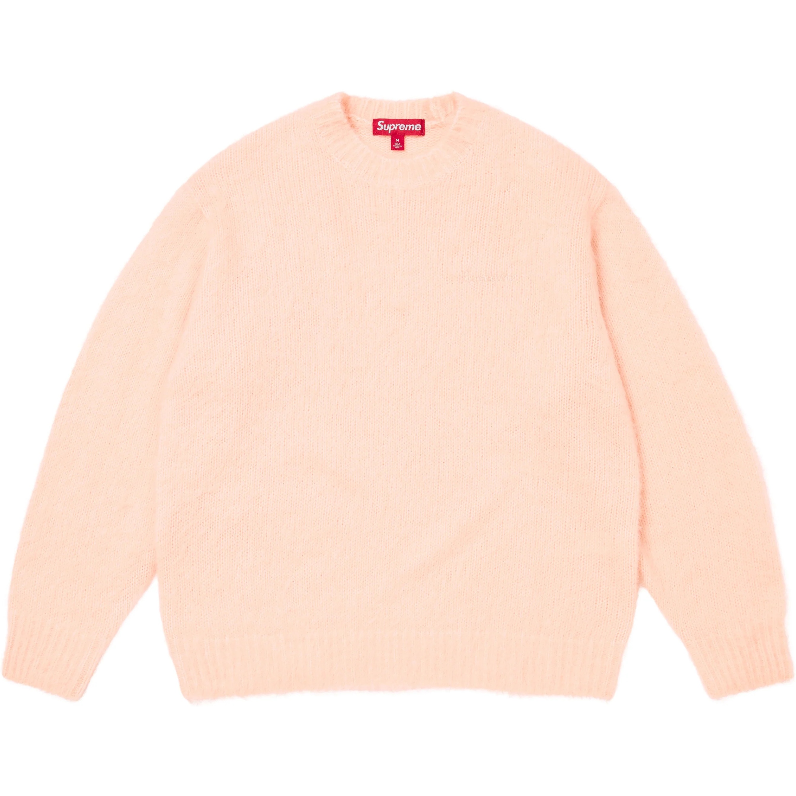 Supreme Brushed Mohair Sweater (FW25) - Light Pink - $198