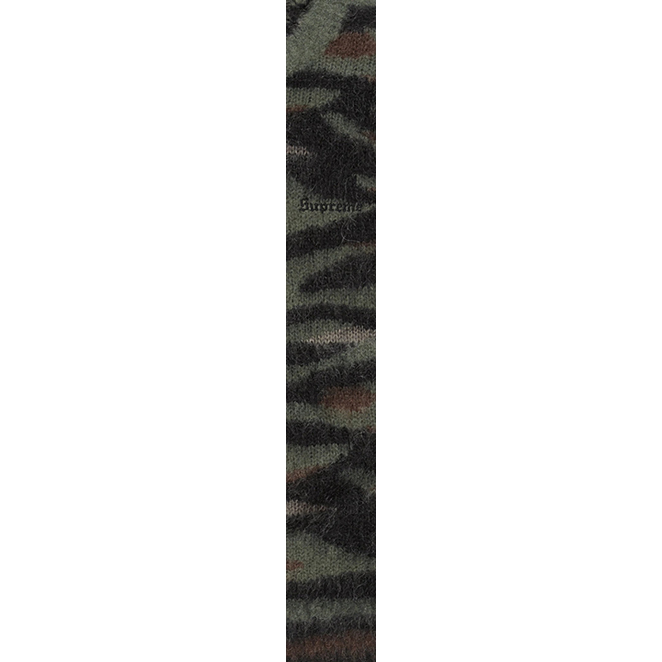 Supreme Brushed Mohair Sweater (FW25) - Tiger Camo - $198
