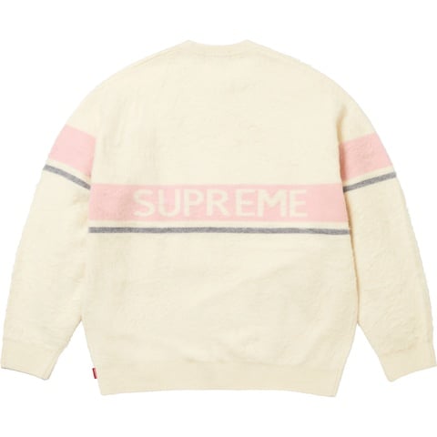 Supreme Brushed Stripe Sweater - Ivory