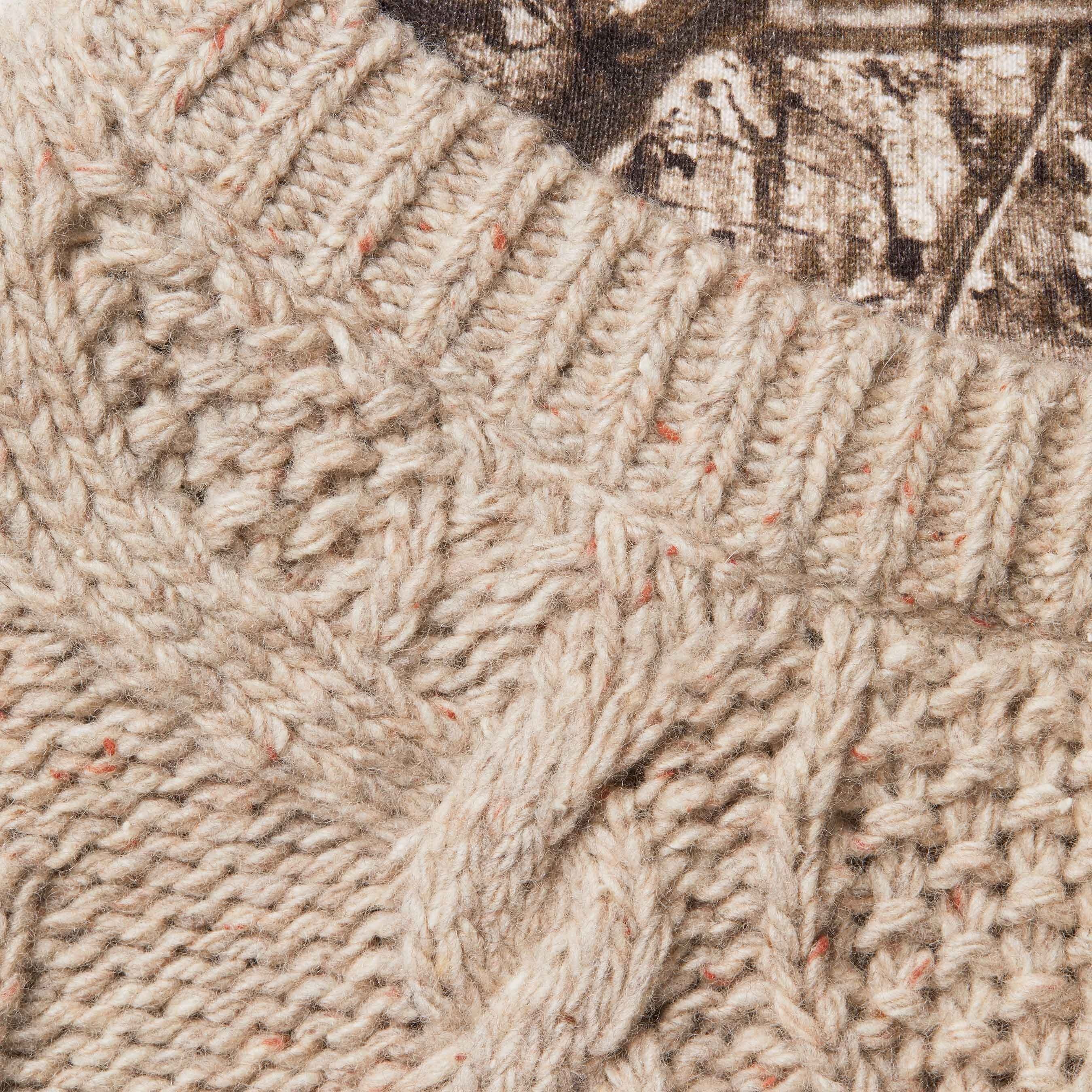 Supreme Cable Hooded Sweater (FW25) - $198