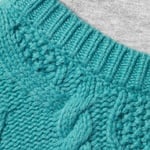 Supreme Cable Hooded Sweater (FW25) - Teal